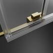 Kabina złoto szczotkowane Radaway Idea Brushed Gold KDD 100x80