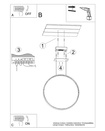 Lampa wisząca RIO 110 złota LED 3000K