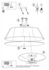 Plafon VEGA 70 czarny