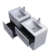 Szafka łazienkowa z umywalką Oristo Geo KI01-ZD2S-60-81 dąb urban jasny